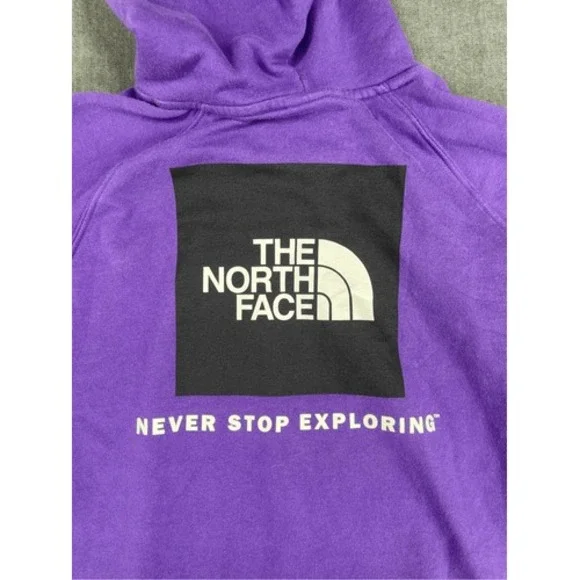 The North Face Pullover Hoodie Sweatshirt Womens S Purple Half Dome Logo Outdoor - Picture 2 of 8